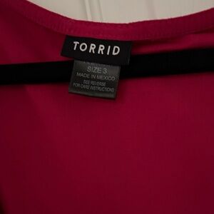 Torrid Vibrant Fuchsia Sleeveless Knit Top